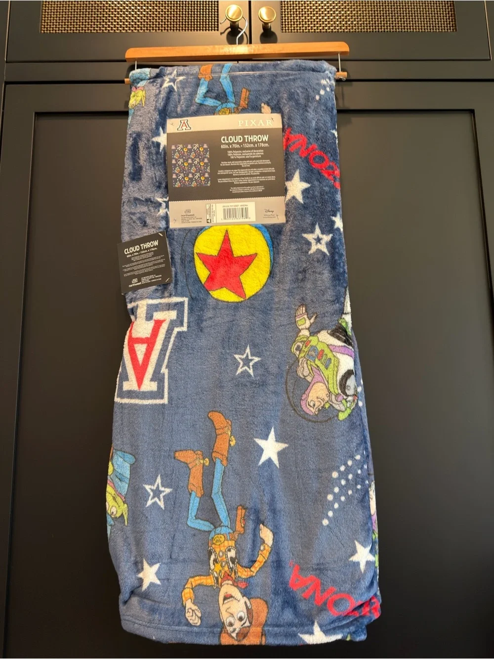 Pixar University Arizona Toy Story Cloud Throw Blanket - 60”x70”